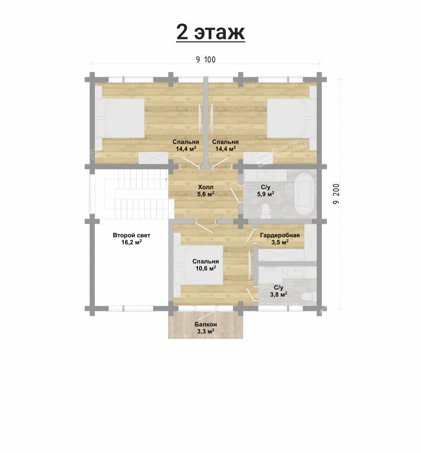 Дом из профилированного бруса VZ-409